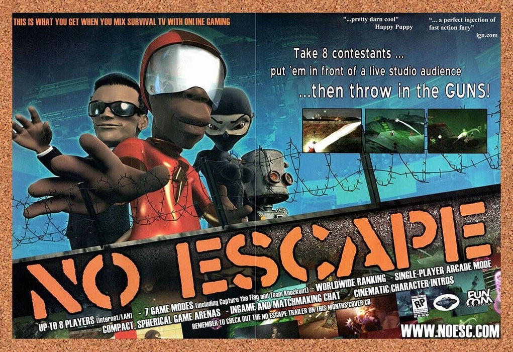 2001 No Escape PC Original Ad v1 - for just $21.49! 