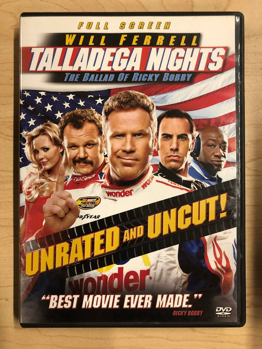 Talladega Nights The Ballad of Ricky Bobby (DVD, Unrated, Fullscreen) - K7 - for just $1.99! 