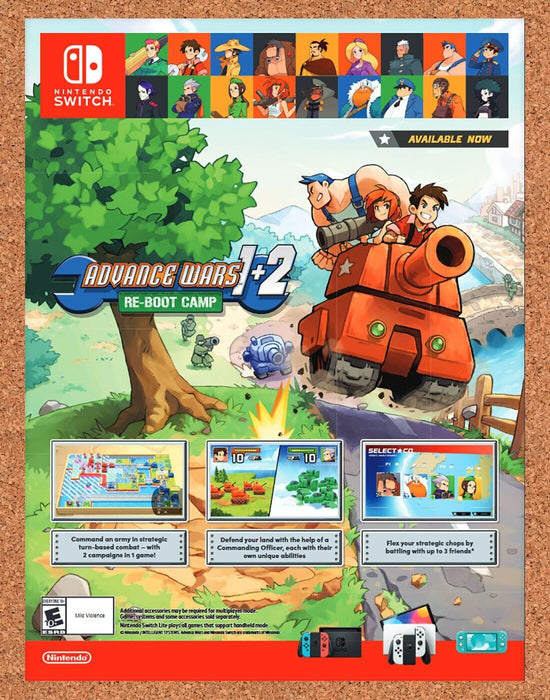 2023 Advance Wars 1 + 2 Re-Boot Camp Switch Original Ad - for just $17.99! 