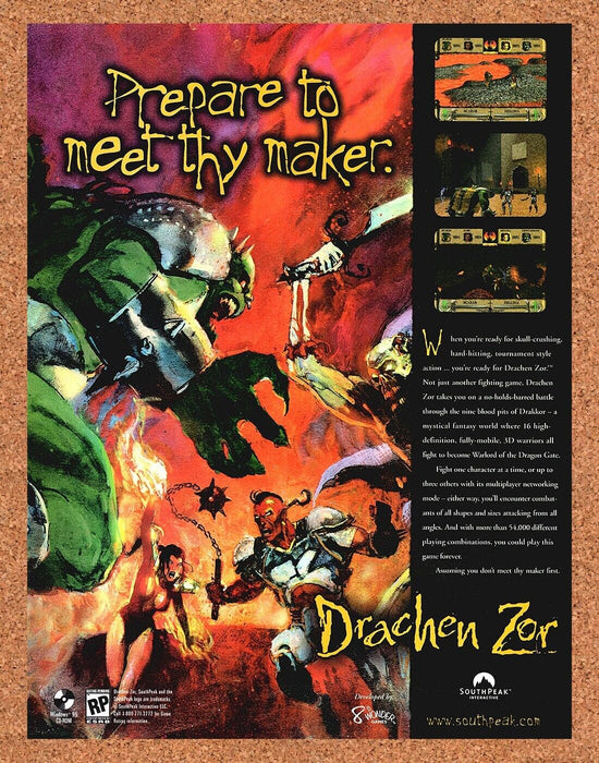 1999 Drachen Zor PC Original Ad - for just $17.99! 