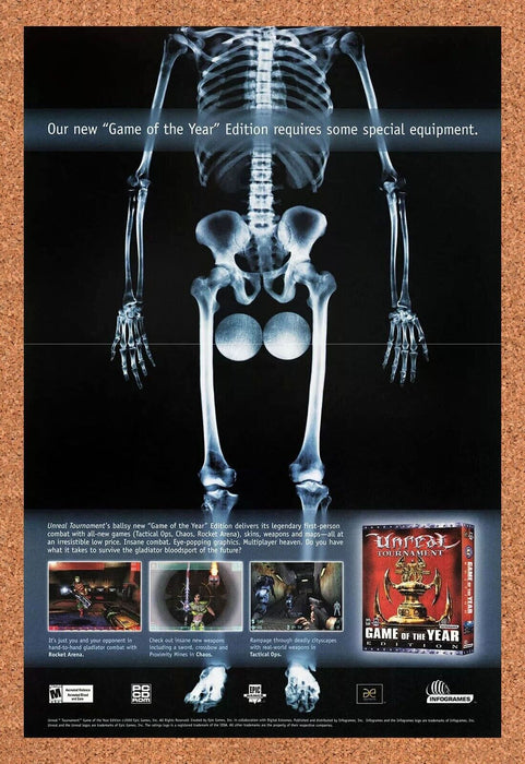 2002 Unreal Tournament 2 PC Original Ad v3 - for just $21.49! 