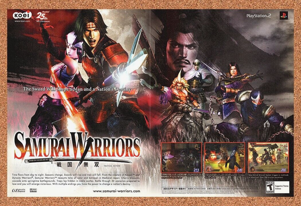 2004 Original Samurai Warriors PS2 Ad - for just $21.49! 
