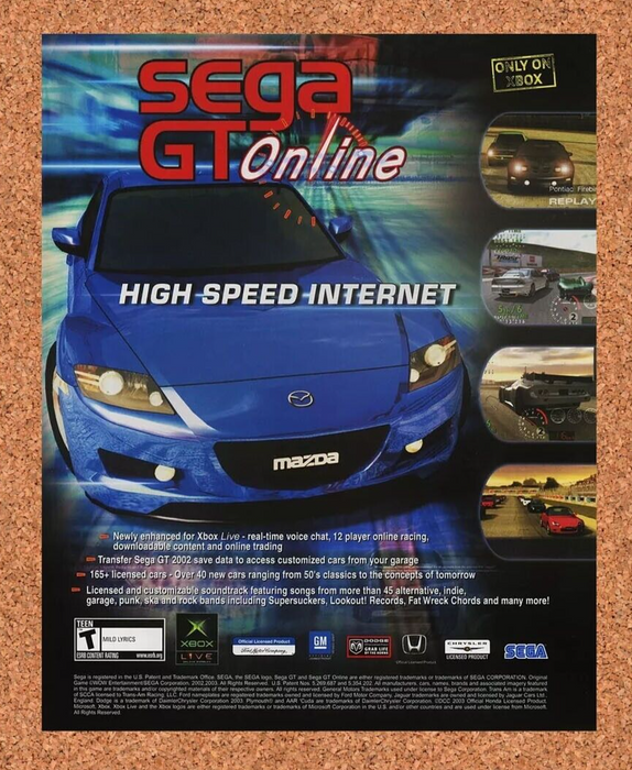2005 Sega GT Online Xbox Original Ad - for just $17.99! 
