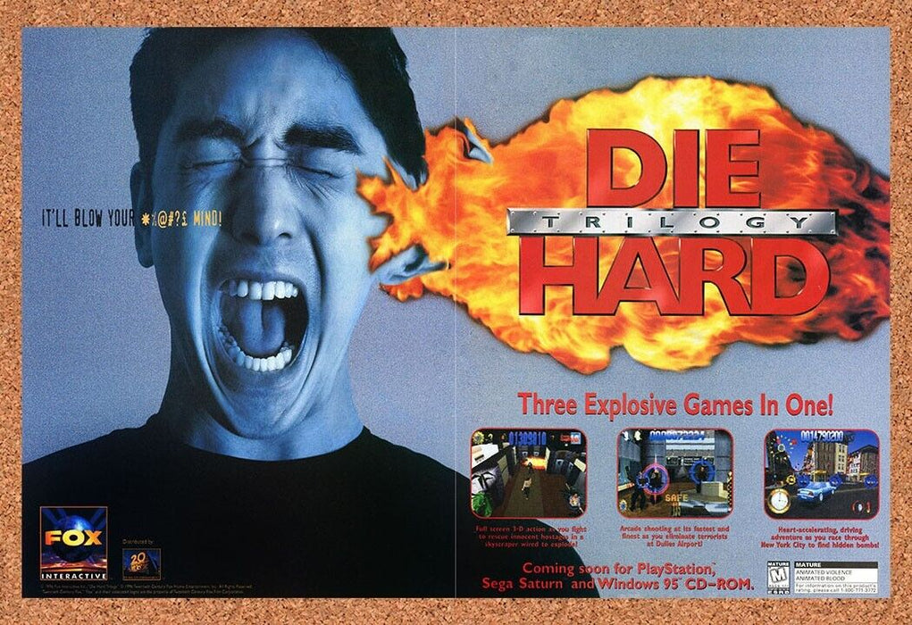 1999 Die Hard Trilogy PC Original Ad - for just $21.49! 