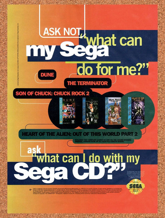 1994 Sega CD Games Original Ad v5 - for just $17.99! 