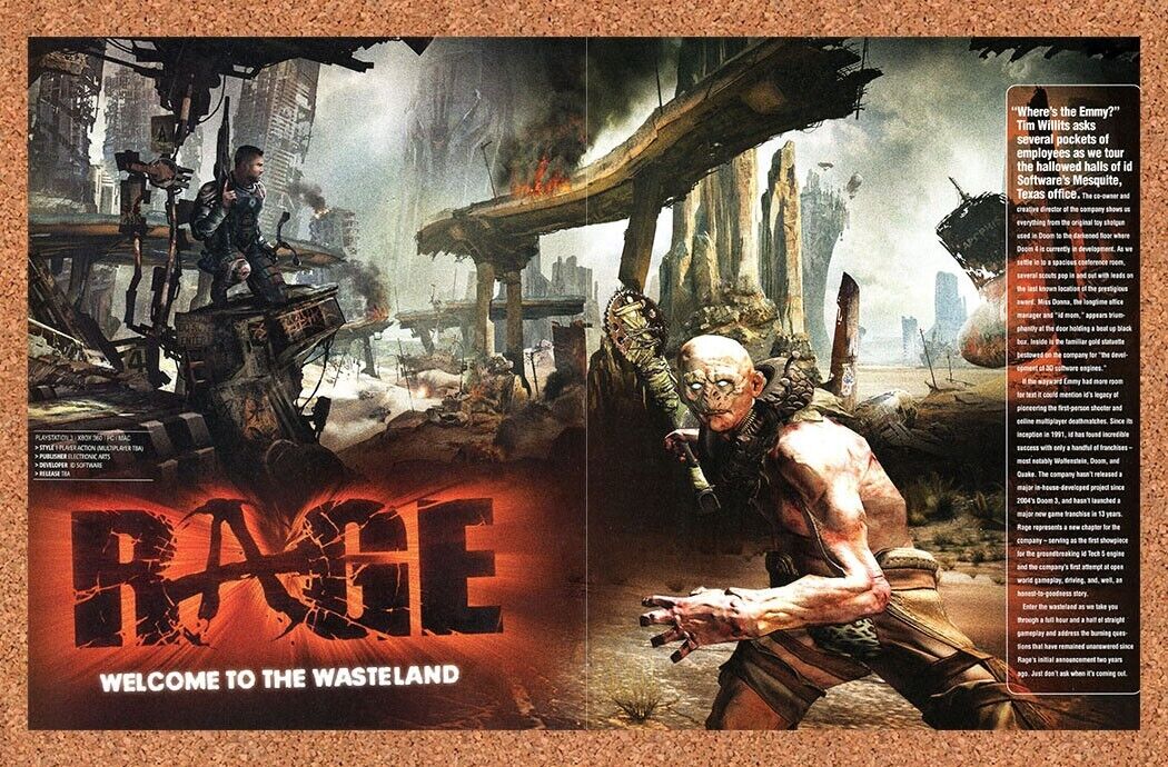 2009 Rage Xbox 360 Original Ad - for just $21.49! 