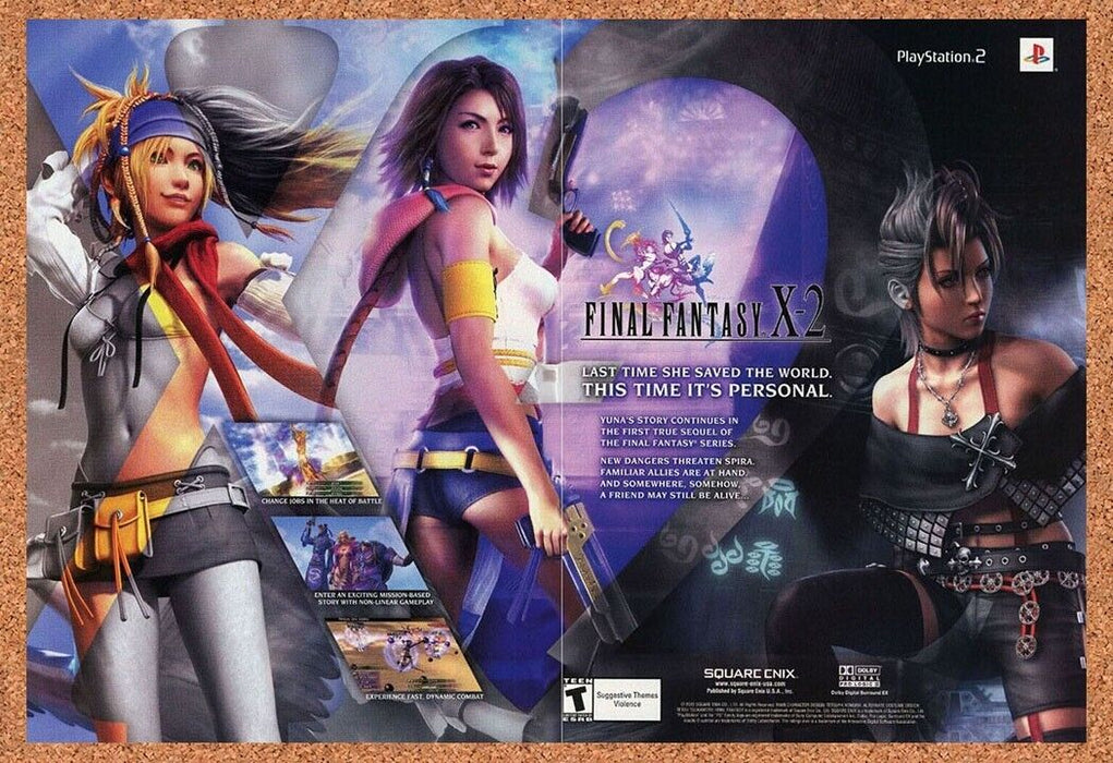 2002 Final Fantasy X-2 Yuna PS2 Original Ad - for just $21.49! 