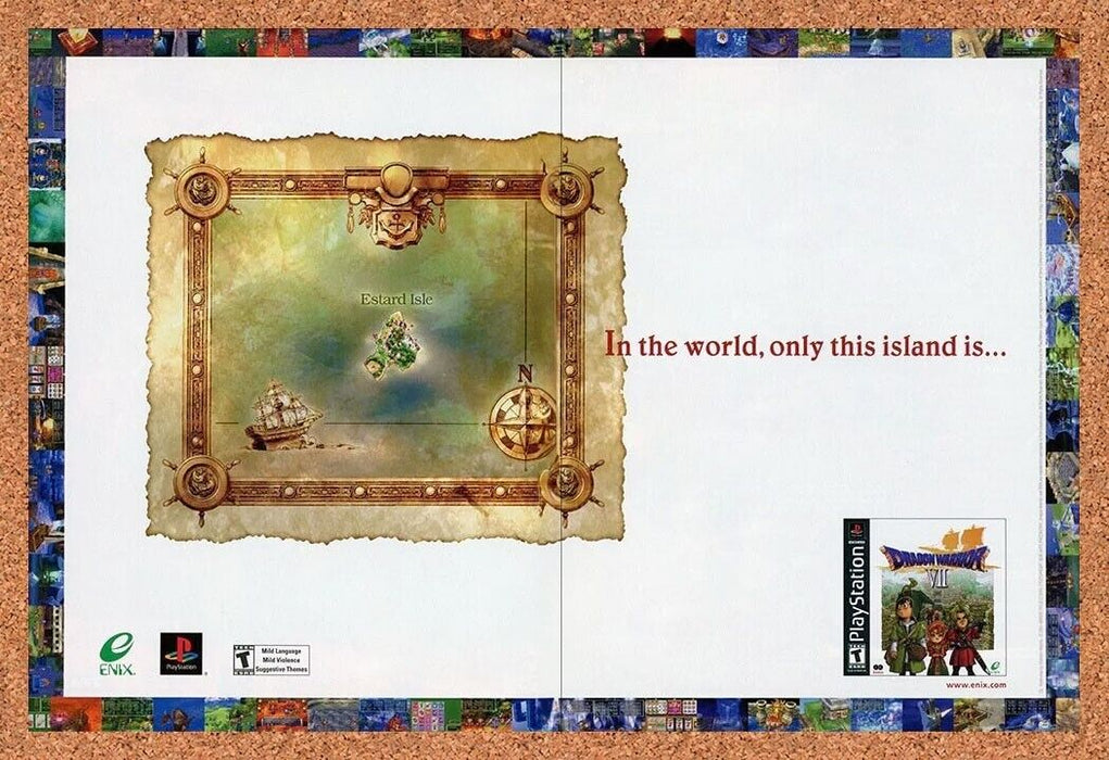 2001 Dragon Warrior VII PS1 Original Ad v1 - for just $21.49! 