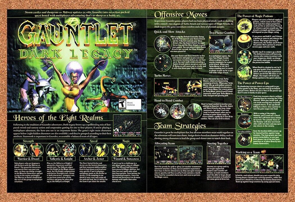 2002 Gauntlet Dark Legacy GameCube Original Ad - for just $21.49! 