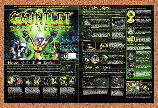 2002 Gauntlet Dark Legacy GameCube Original Ad - for just $21.49! 