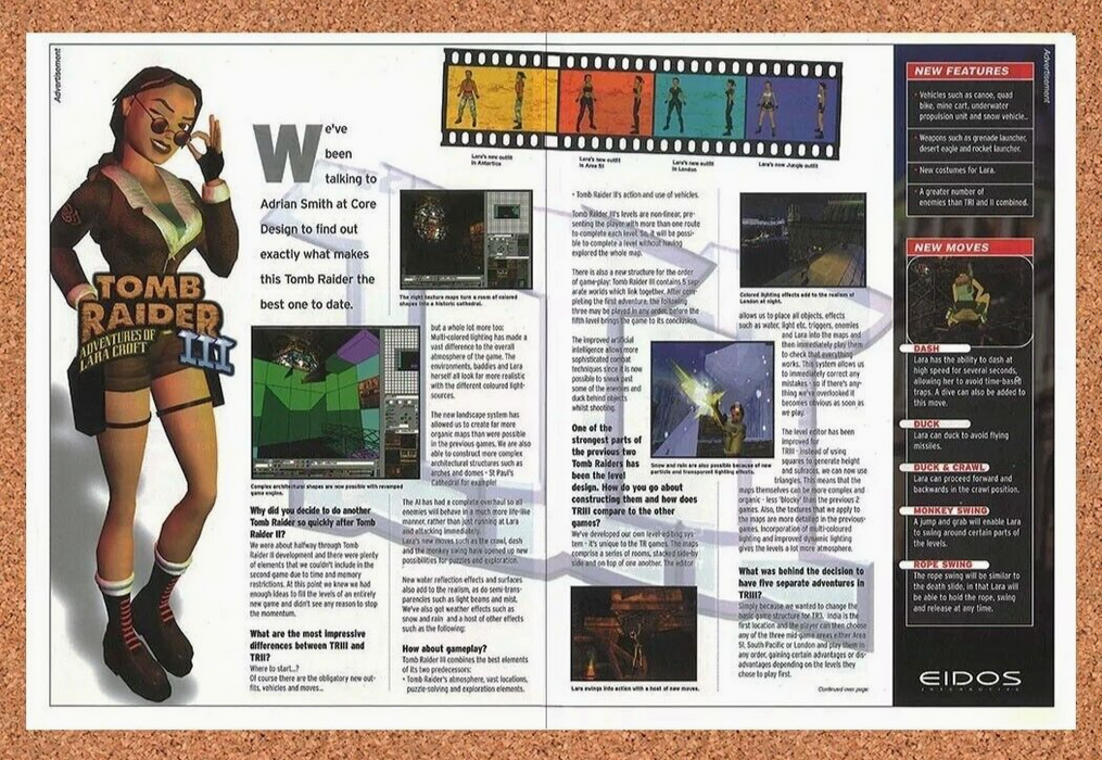 2000 Tomb Raider III PC Original Ad - for just $21.49! 