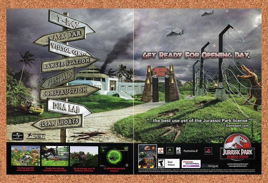 2005 Jurassic Park Operation Genesis Xbox Original Ad - for just $24.49! 