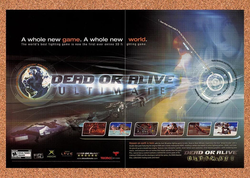 2004 Dead Or Alive Ultimate Xbox Original Ad v2 - for just $19.19! 