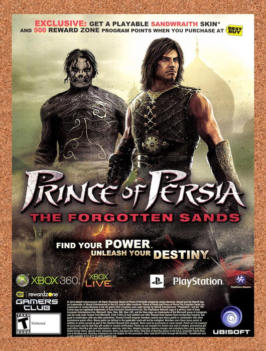 2010 Prince Of Persia The Forgotten Sands Best Buy Exclusive Original Ad v1 - for just $17.99! 