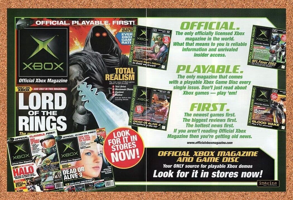 2004 Lord Of The Rings Xbox Magazine Original Ad - for just $22.49! 