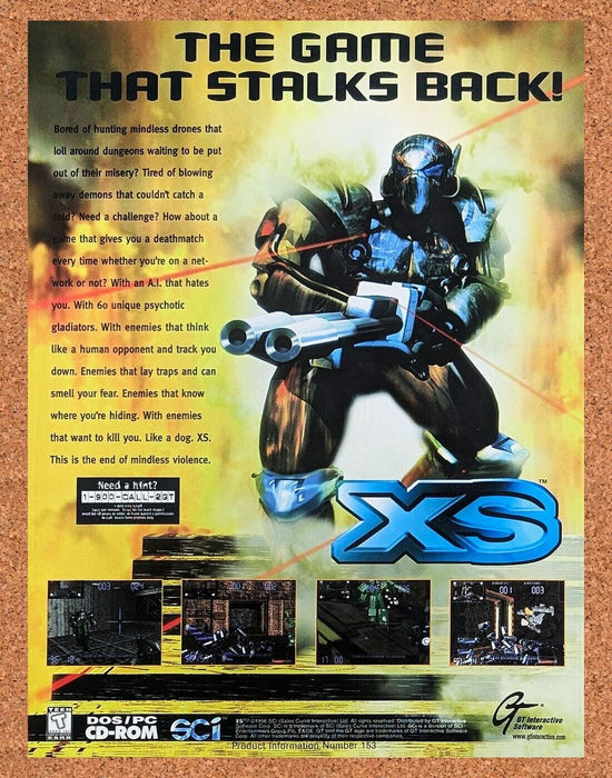 1997 XS PC Original CyberPunk Ad - for just $17.99! 