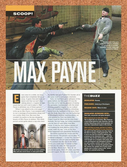 2003 Max Payne PC Original Ad v1 - for just $17.99! 