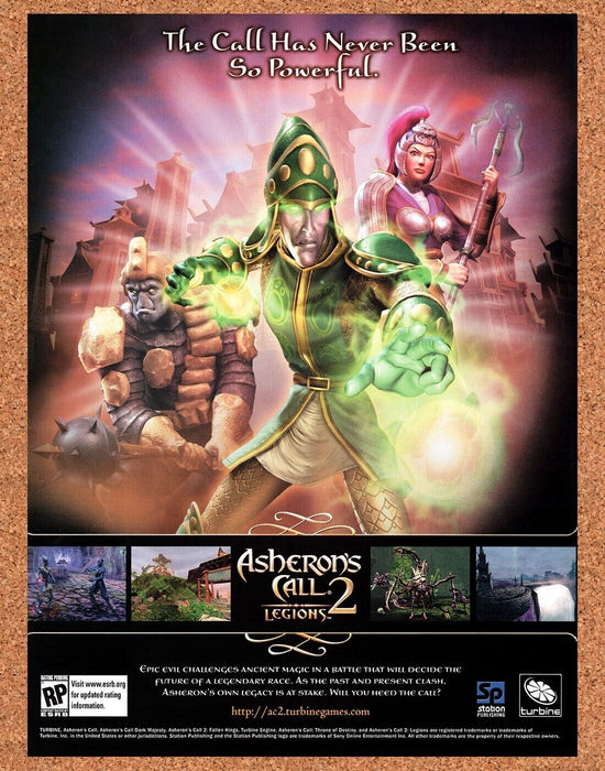 2005 Asheron's Call 2 Legions PC Original Ad - for just $17.99! 