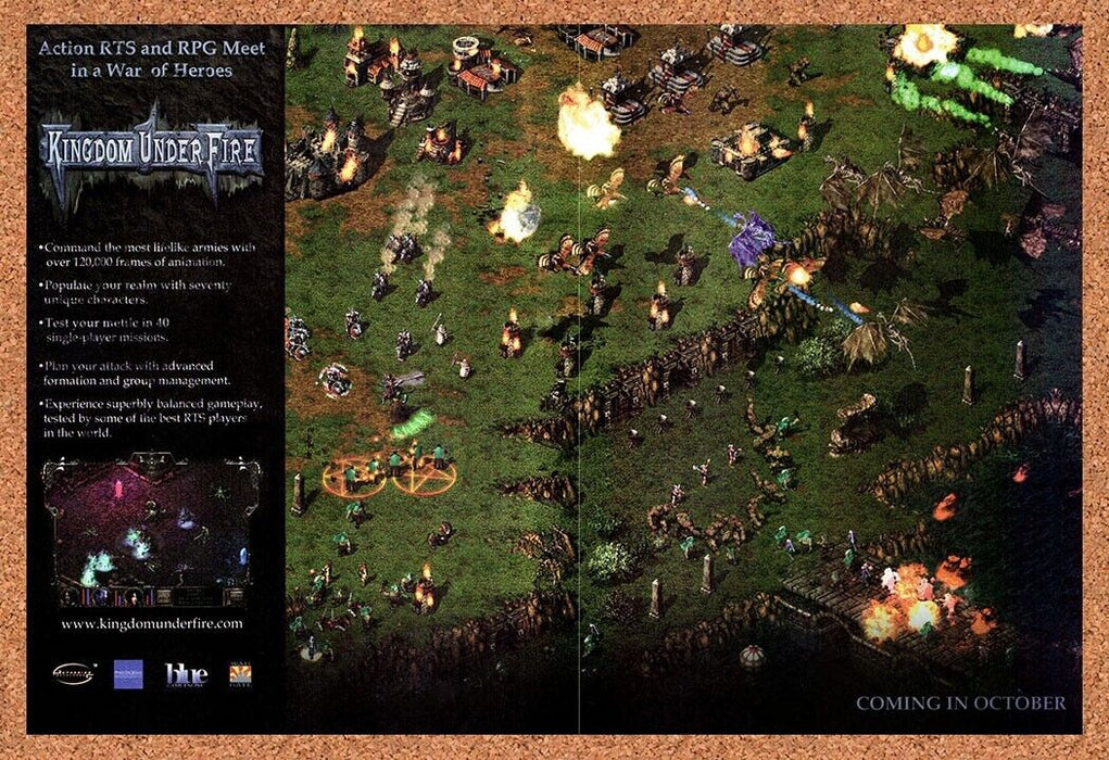 2000 Kingdom Under Fire PC Original Ad v4 - for just $21.49! 