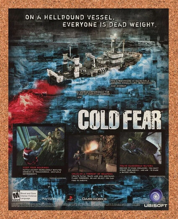 2007 Cold Fear PS2 Original Ad - for just $17.99! 