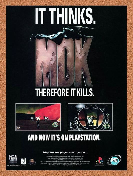 1999 MDK PS1 Original Ad v8 - for just $17.99! 