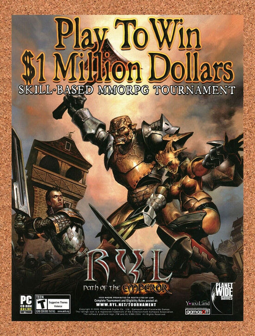 2007 Ryl Path Of The Emperor PC Original Contest Ad - for just $17.99! 