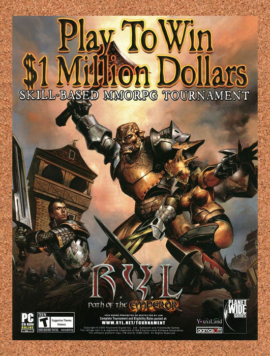 2007 Ryl Path Of The Emperor PC Original Contest Ad - for just $17.99! 