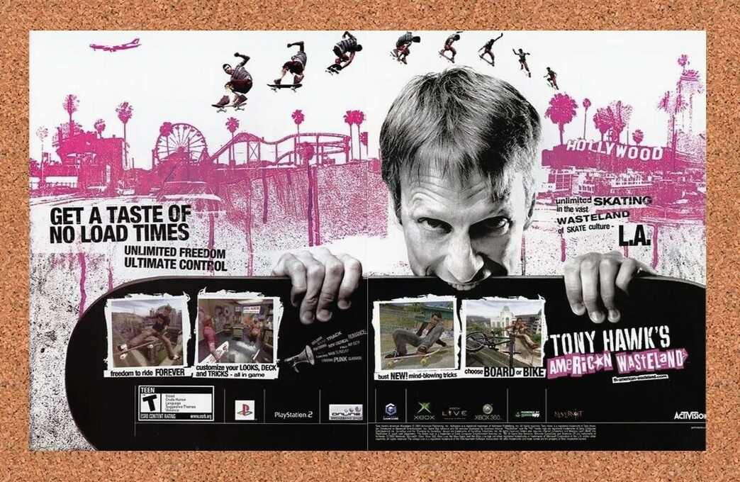 2007 Tony Hawk's American Wasteland GameCube Original Ad - for just $21.49! 