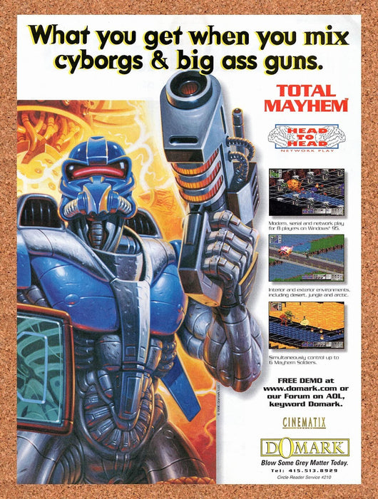 1996 Total Mayhem PC Original Ad v1 - for just $17.99! 