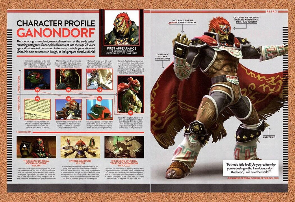 2023 Zelda Tears Of The Kingdom Original Ganondorf Character Profile Ad vr1 - for just $21.49! 