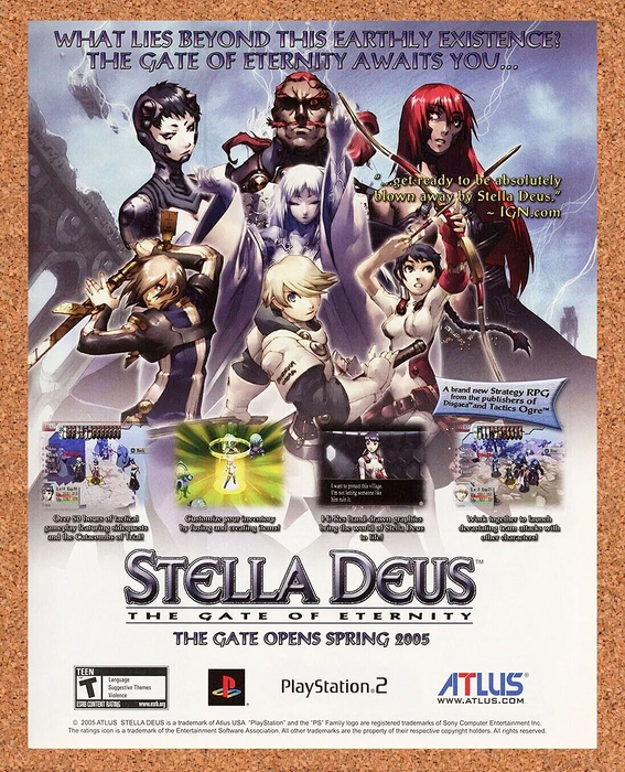 2005 Stella Deus PS2 Gate of Eternity Original Ad - for just $17.99! 