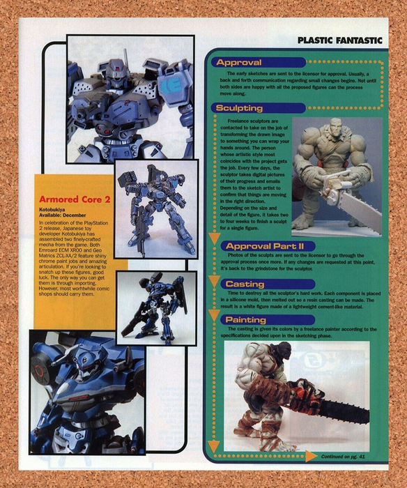 2001 Armored Core 2 PS2 Vinyl Figures Original Ad v1 - for just $17.99! 