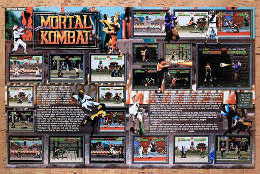 1993 Mortal Kombat SNES Original Ad v29 - for just $21.49! 