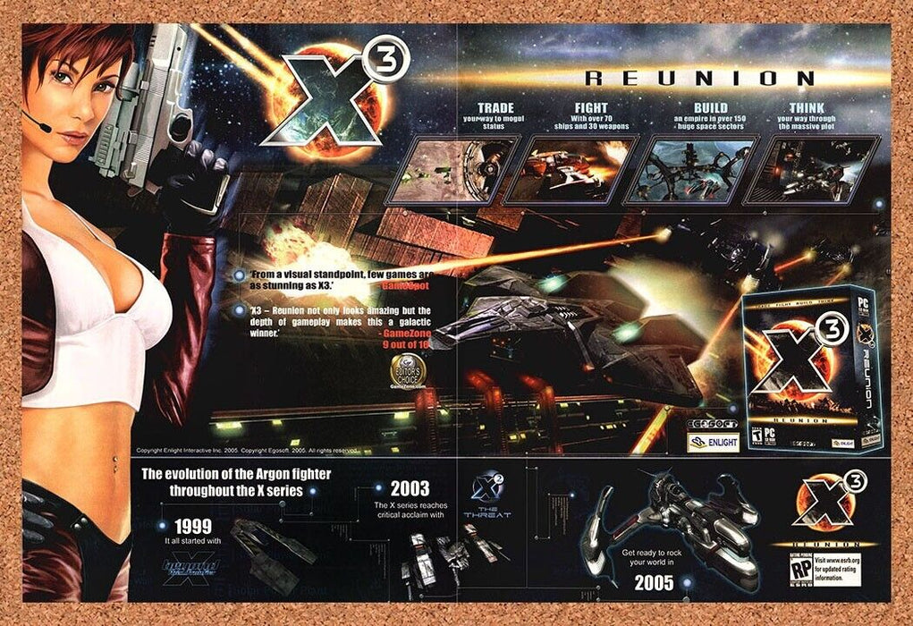 2006 Original X3 Reunion PS2 Ad - for just $21.49! 