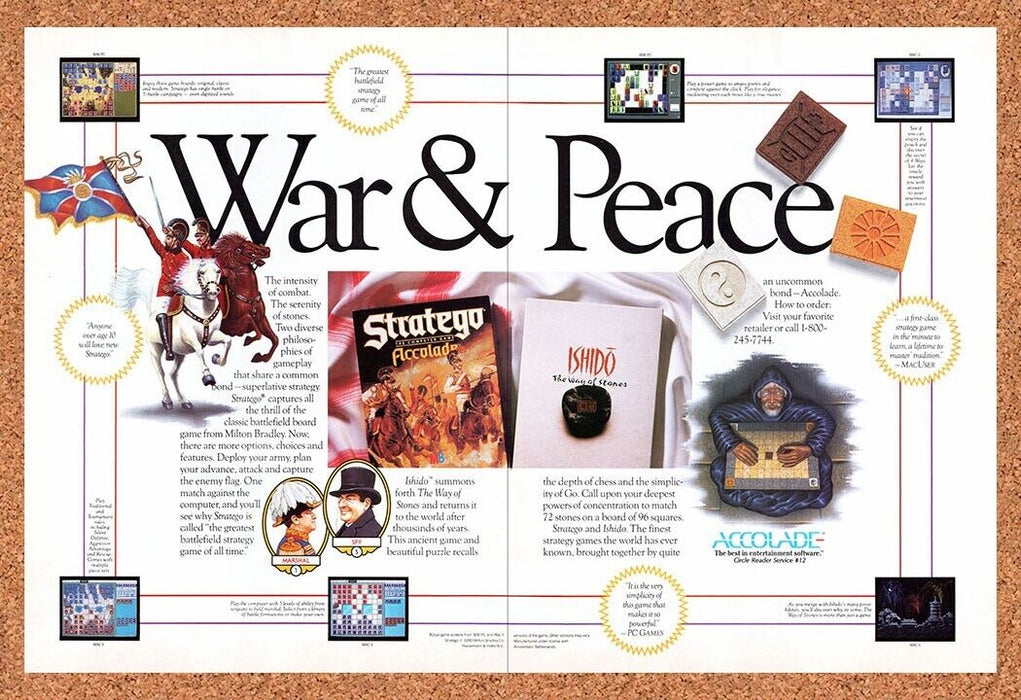 1991 Accolade PC Games Original Ad v2 - for just $21.49! 
