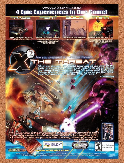 2004 X2 The Threat PC Original Advertisement v1 - for just $19.49! 