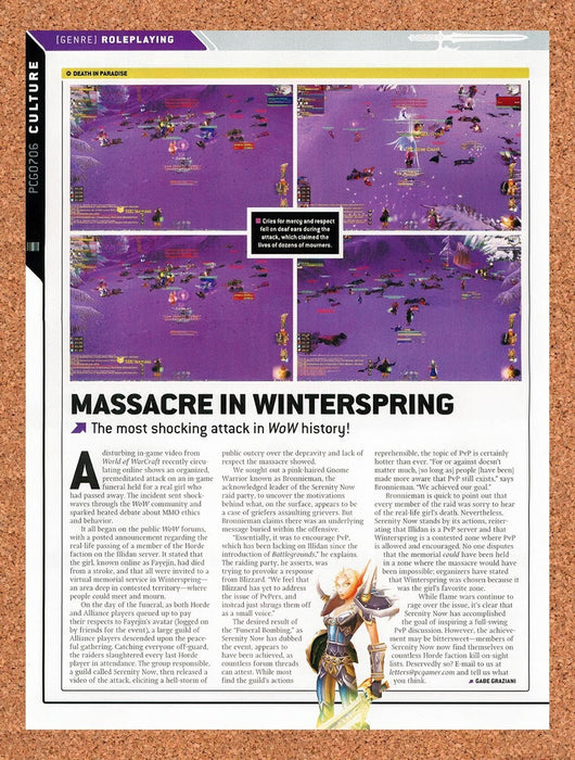 2006 World Of WarCraft Burning Crusade Massacre In Winterspring Original Ad vr10 - for just $19.49! 