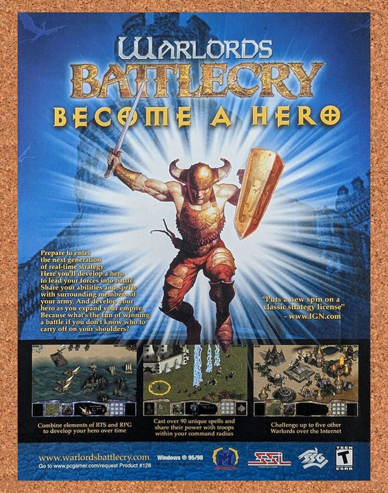 2002 Warlords II Battlecry PC Original Ad v2 - for just $17.99! 