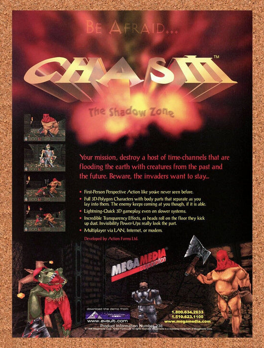 1999 Chasm The Shadow Zone PC Original Ad - for just $17.99! 
