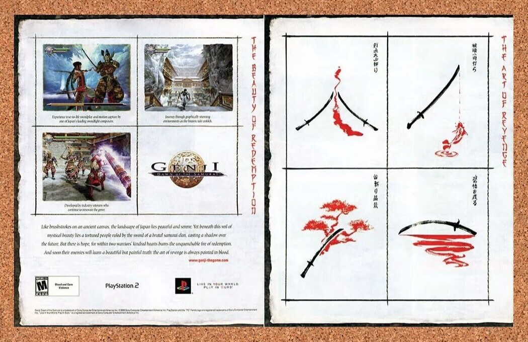 2007 Genji Dawn Of The Samurai PS2 Original Ad - for just $21.49! 