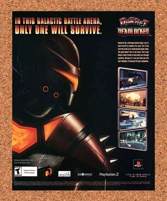 2006 Ratchet Deadlocked PS2 Original Ad v2 - for just $17.99! 