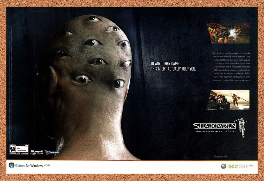 2007 Shadowrun Xbox 360 Original Ad v2 - for just $21.49! 