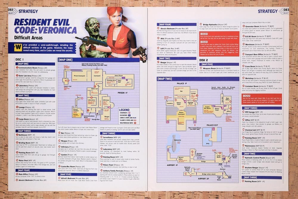 2001 Resident Evil Code Veronica Difficult Areas Walkthrough Original Ad v7 - for just $21.49! 