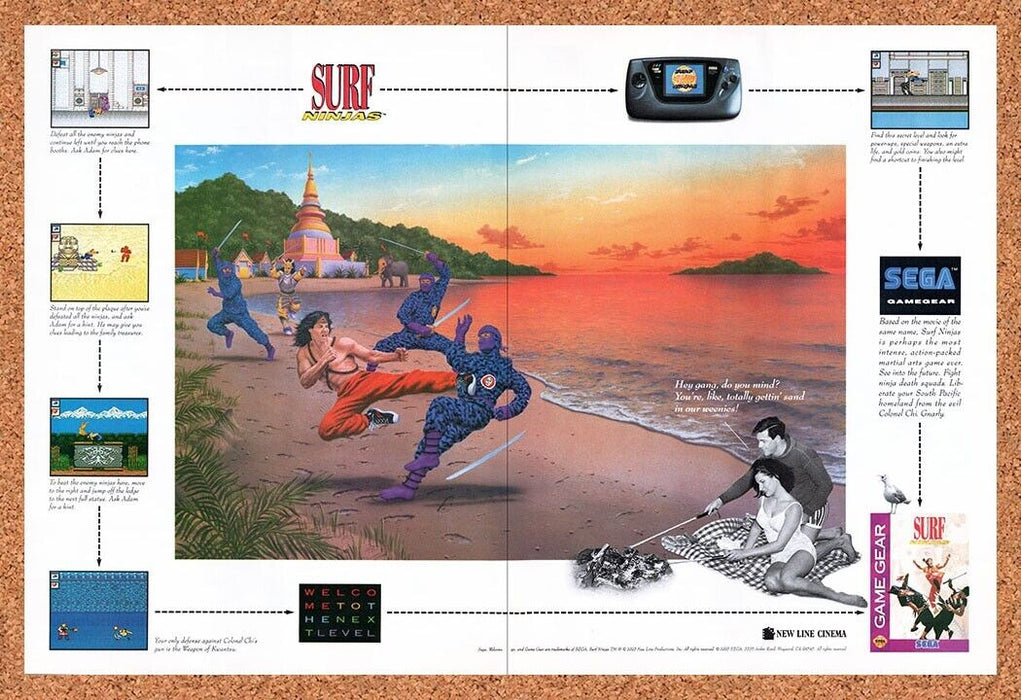 1993 Surf Ninjas Game Gear Original Ad v3 - for just $24.49! 