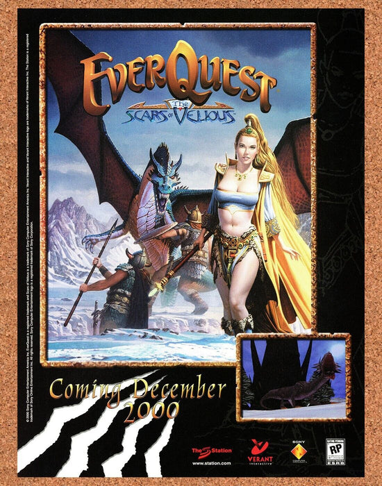 2000 EverQuest Scars Of Velious PC Original Ad - for just $17.99! 