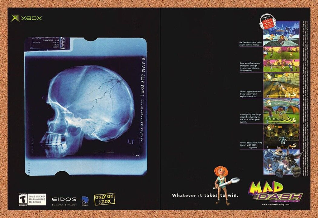 2001 Mad Dash Racing Xbox Original Ad - for just $21.49! 