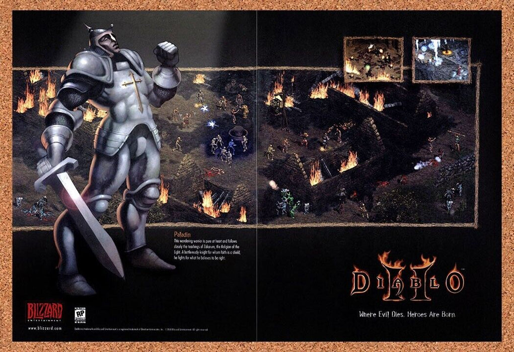2002 Diablo II PC Original Paladin Ad - for just $21.49! 