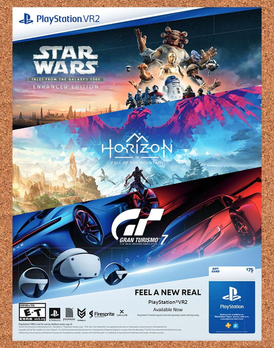 2023 Sony PS5 VR2 Games Original Ad v1 - for just $17.99! 