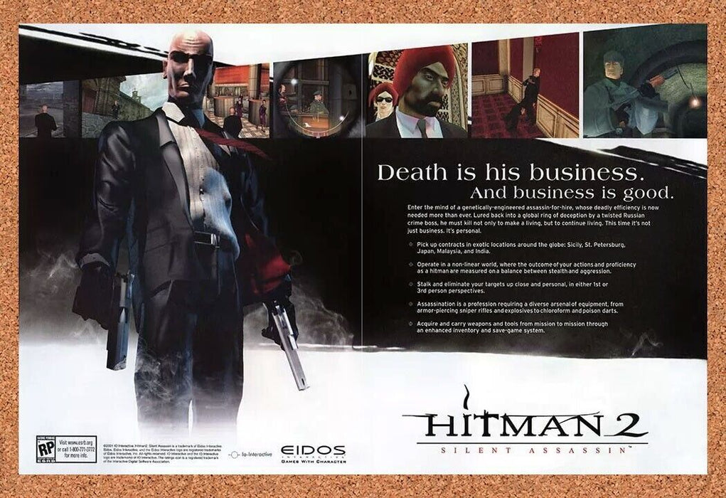 2004 Hitman 2 PC Silent Assassin Original Ad - for just $22.49! 