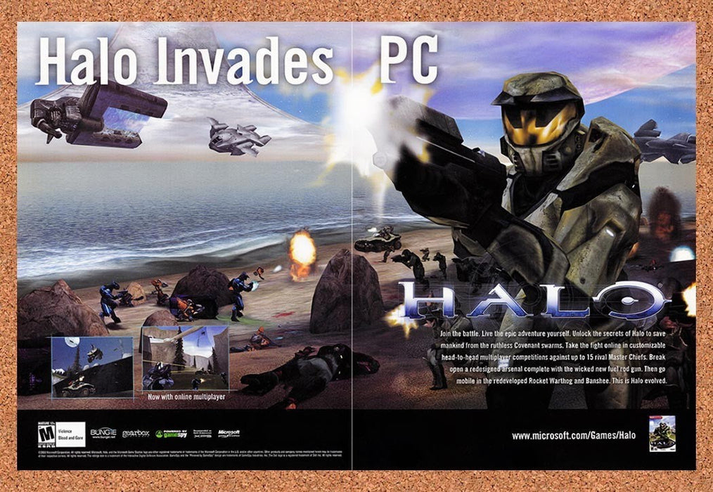 2002 Halo Invades PC Original Advertisement v3 - for just $23.99! 